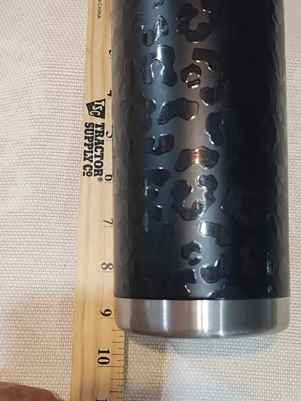 Black Insulated Travel Water Bottle - Durable Stainless Steel